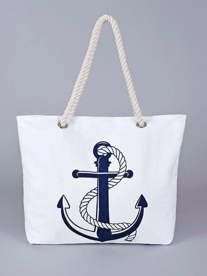 Sac de plage Ancre Blanc