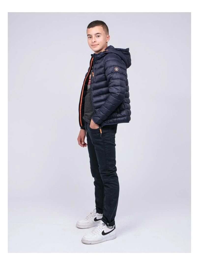 Doudoune capuche ZEGEL J   Bleu marine