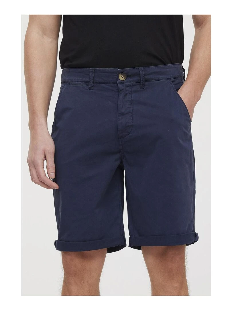 Lee Cooper   Short coton regular NASHO   Bleu marine