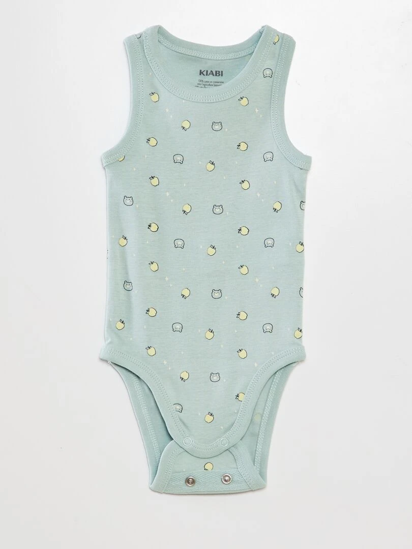 Lot de 2 bodies Bleu/vert