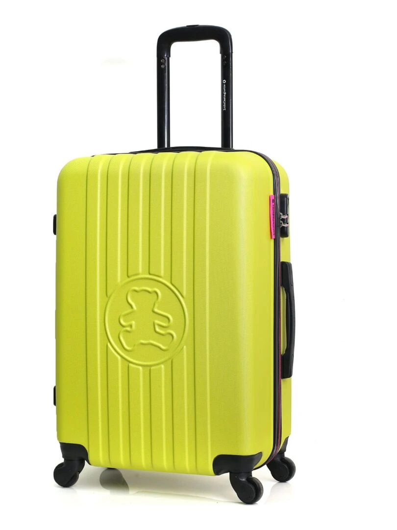 LULU CASTAGNETTE VALISE M LULU BEAR Vert