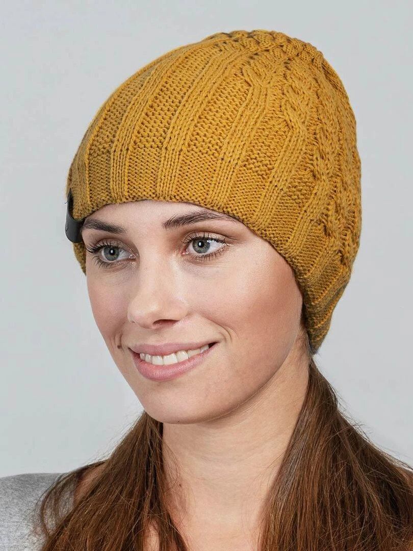 Bonnet Simia Made in UE Jaune moutarde