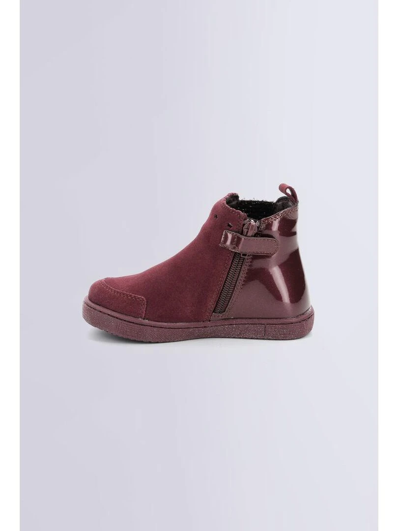 Boots Cuir Blanou   Bordeaux