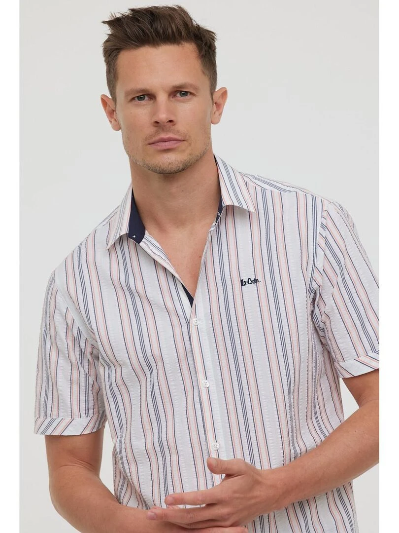Lee Cooper Chemise manches courtes coton regular DAYU MC Bleu marine