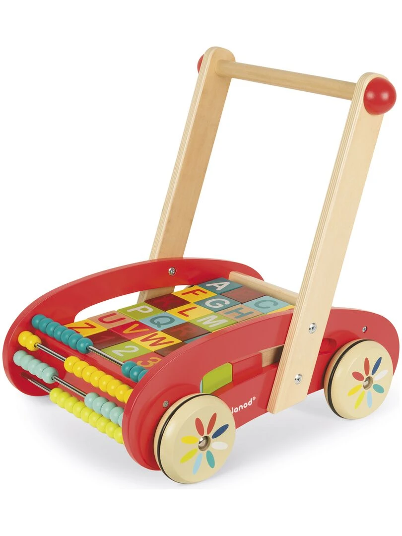 Chariot de marche avec 30 cubes ABC Buggy   N/A