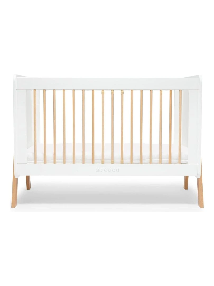 Lit d'enfant en bois évolutif "Krubb" de la naissance à 4 ans Blanc Blanc