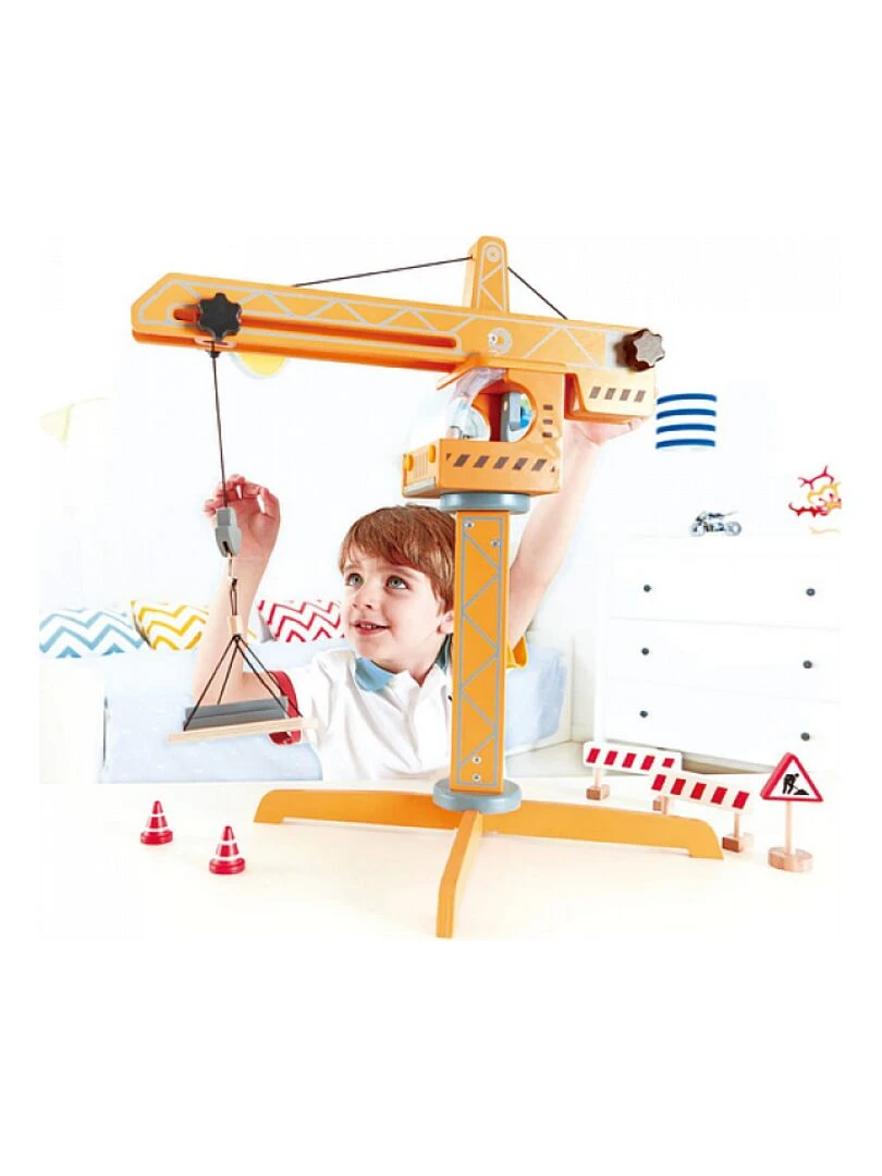 Grue Elevatrice Jaune Et Orange   N/A