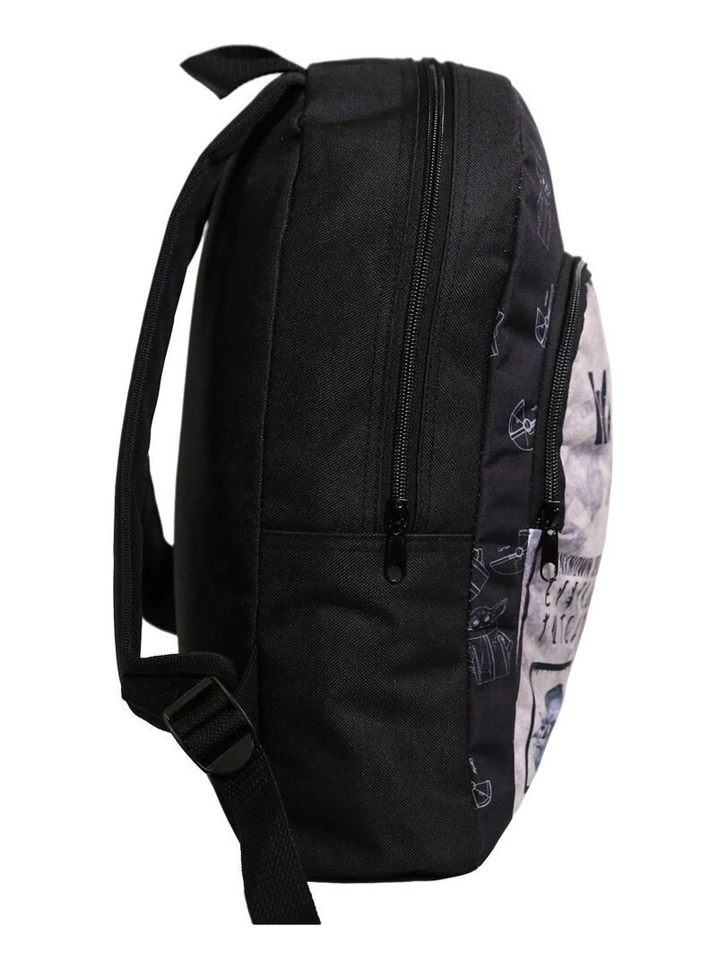 Sac à dos 37 cm avec poche Baby Yoda Star Wars / The Mandalorian Noir et Beige Bagtrotter   Noir