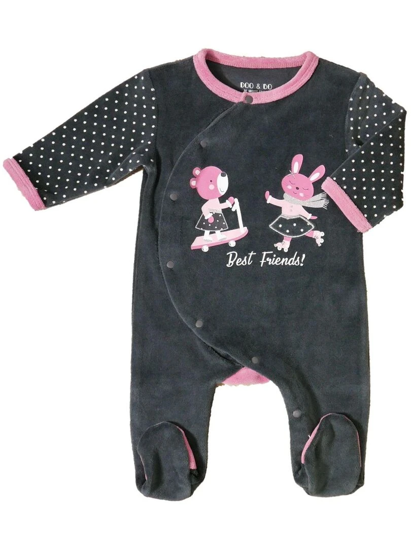 Dors bien 'GDB2 PRETTY RABBIT' 'DOO&BO' gris anthracite