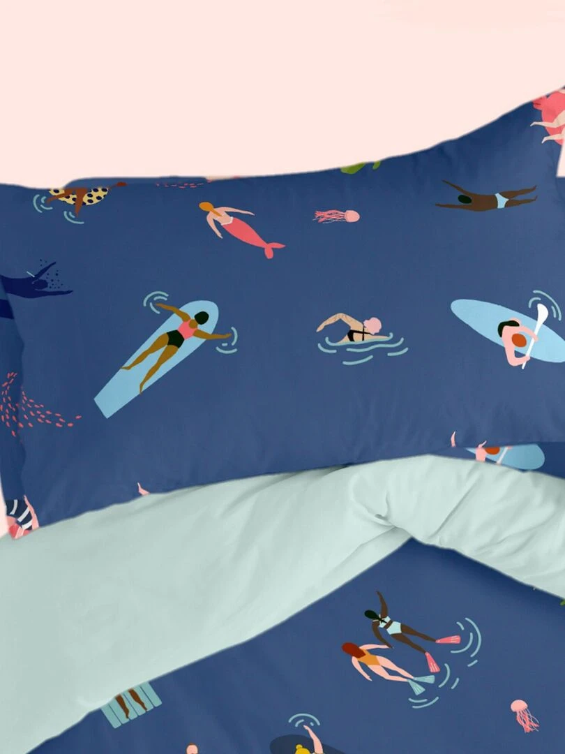 Taie d'oreiller Sea party "Happyfriday" Multicolore