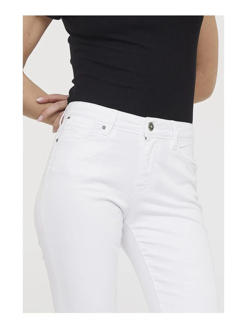 Lee Cooper   Pantalon coton slim JANA   Blanc