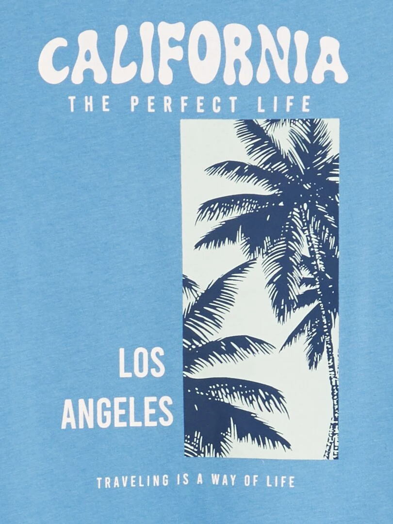 T shirt imprimé Bleu ciel