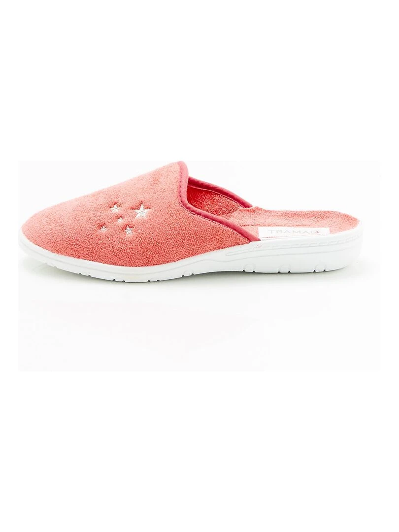 Mules en éponge Damart Rose