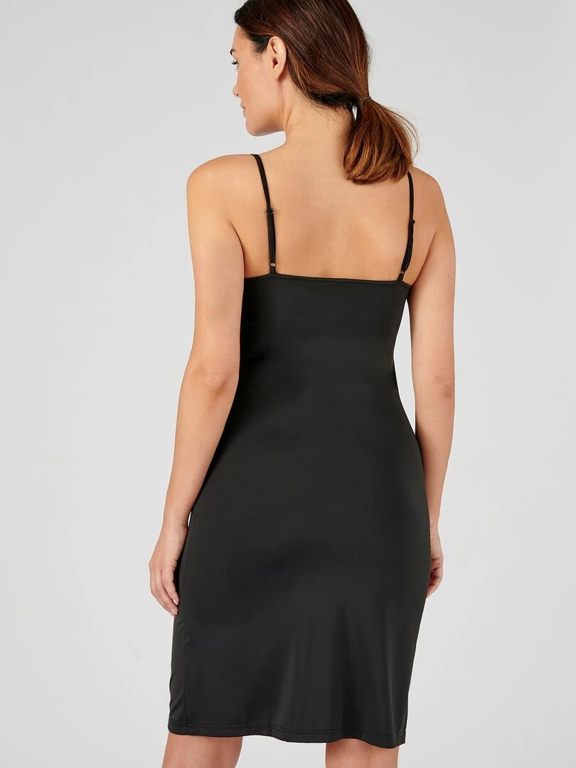 Fond de robe fluide   Damart   Noir