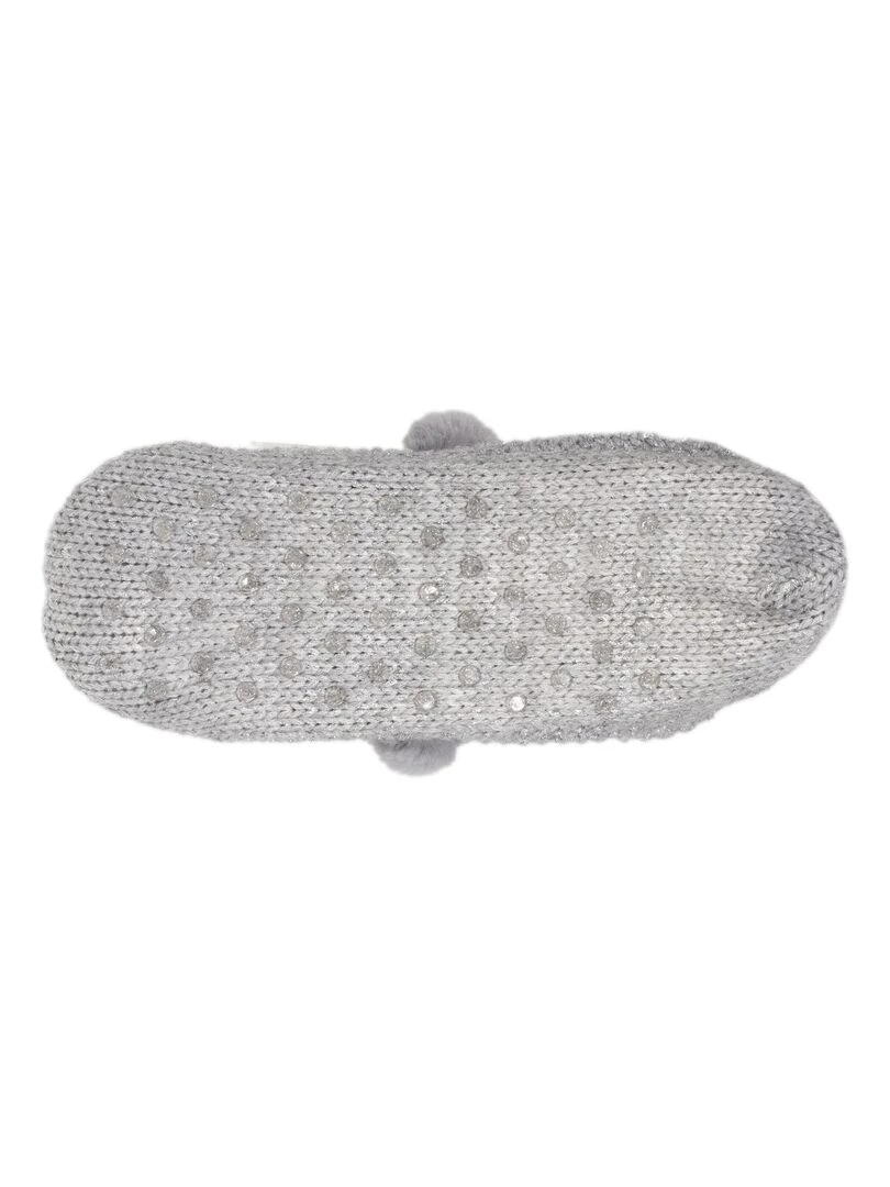 Chaussettes chaussons Femme Ours   Gris