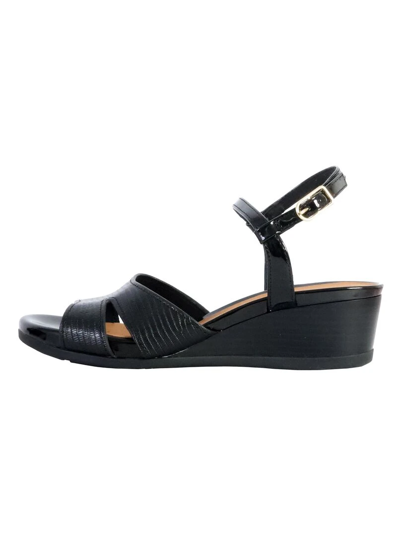 Sandales Compensées à Bride Geox Marykarmen Noir