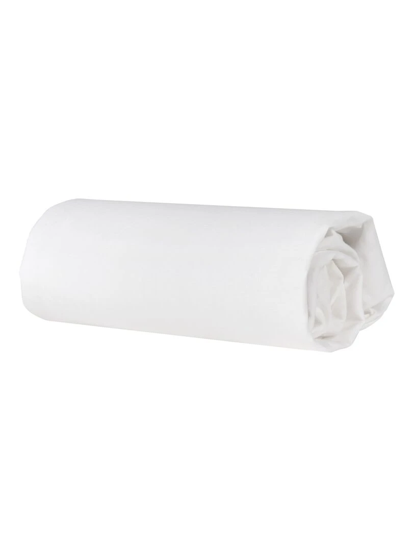 ROBA Drap Housse Bébé Extensible "safe asleep®" 60x120 cm à 70x140 cm Blanc Blanc
