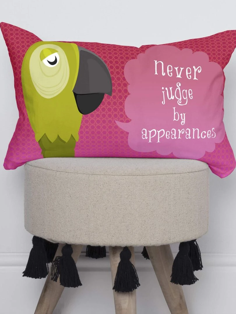 Housse de coussin Nanny "Happyfriday"   Blanc