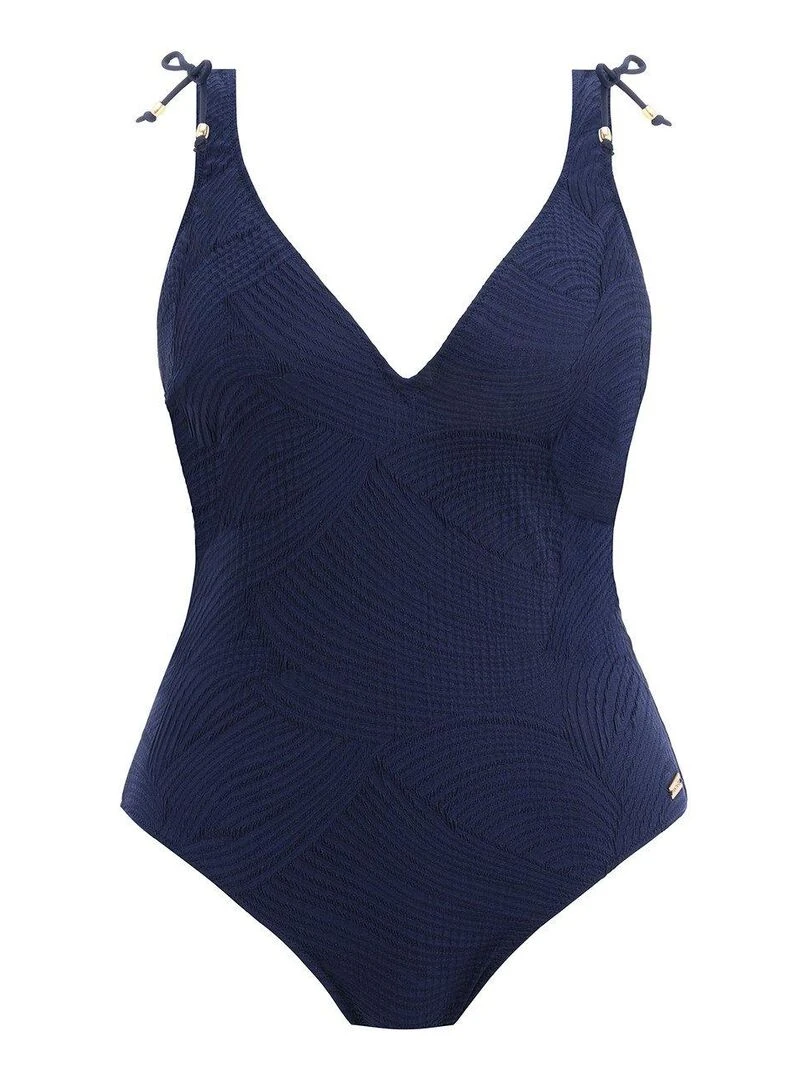 Maillot une pièce plongeant avec armatures Ottawa   Bleu
