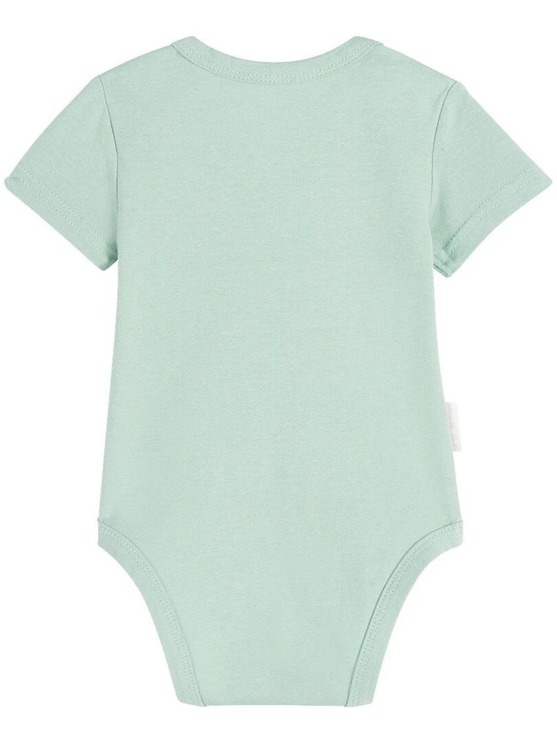 Lot de 2 bodies bébé manches courtes Elliot   Vert