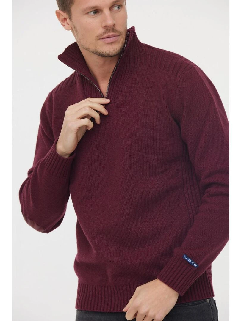 Lee Cooper   Pull laine straight CHAR   Noir