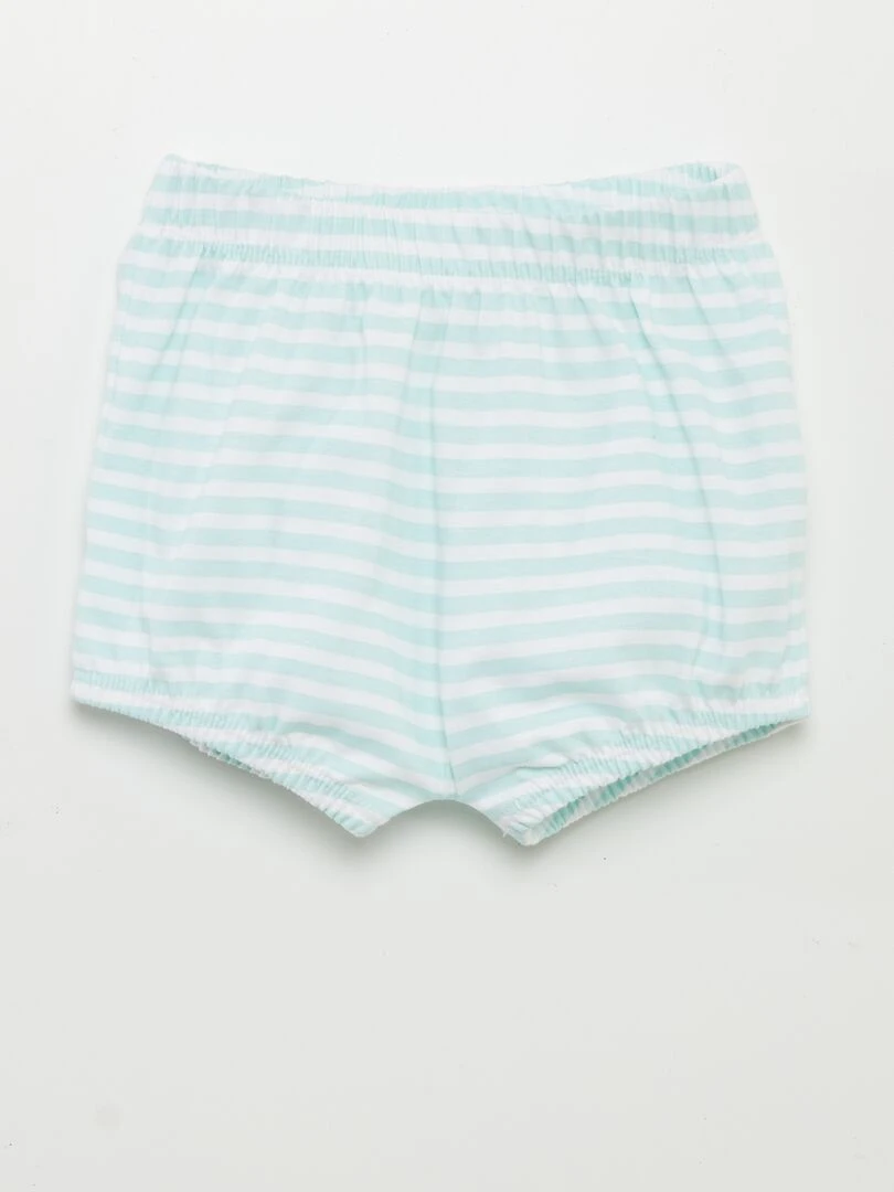 Ensemble débardeur + short 'Hello Kitty'   Blanc/bleu