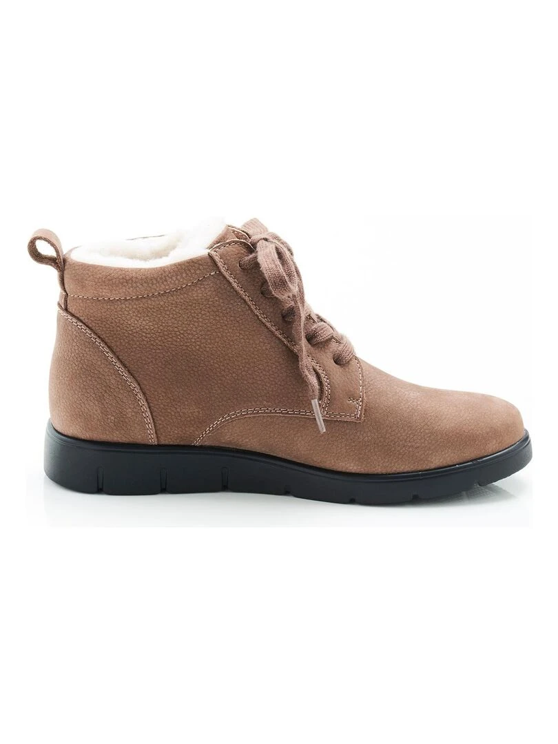 Bottillons à lacets Thermolactyl Damart Taupe