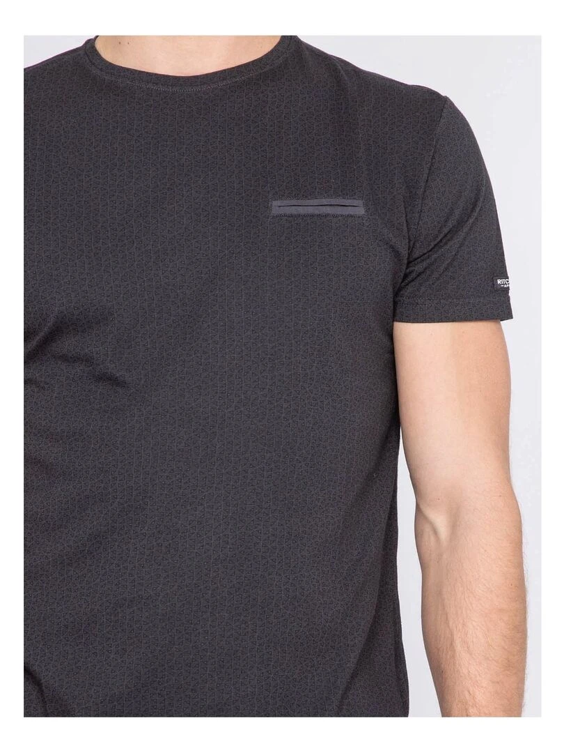 T shirt col rond pur coton NORFOLK   Gris