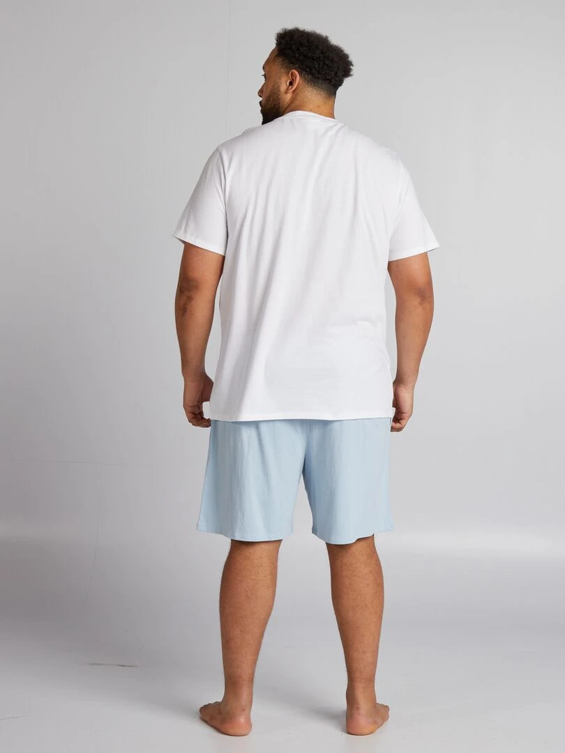 Ensemble de pyjama court 'Keith Haring' 2 pièces Blanc