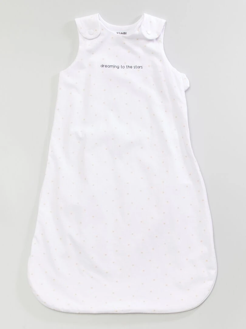 Gigoteuse légère en jersey   Blanc