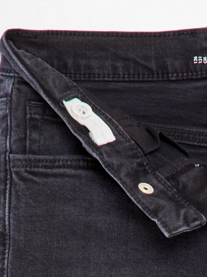 Jean slim taille ajustable   Gris foncé