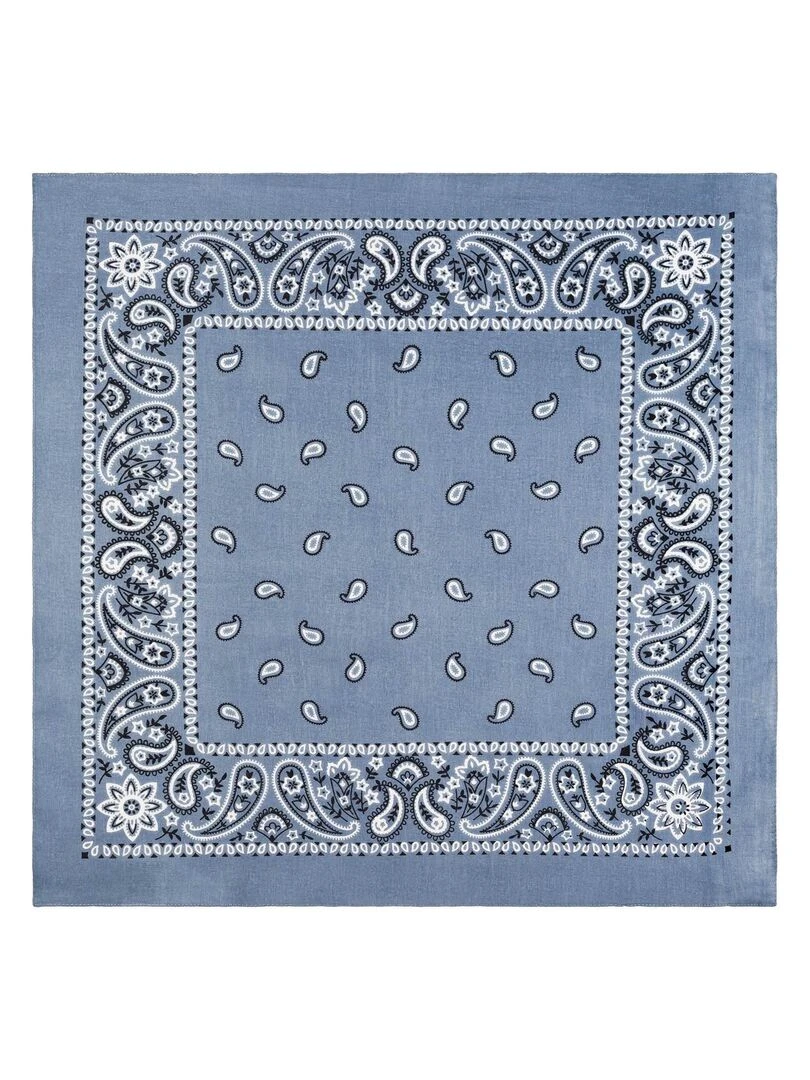 Bandana Coton U.S Premium   Bleu gris