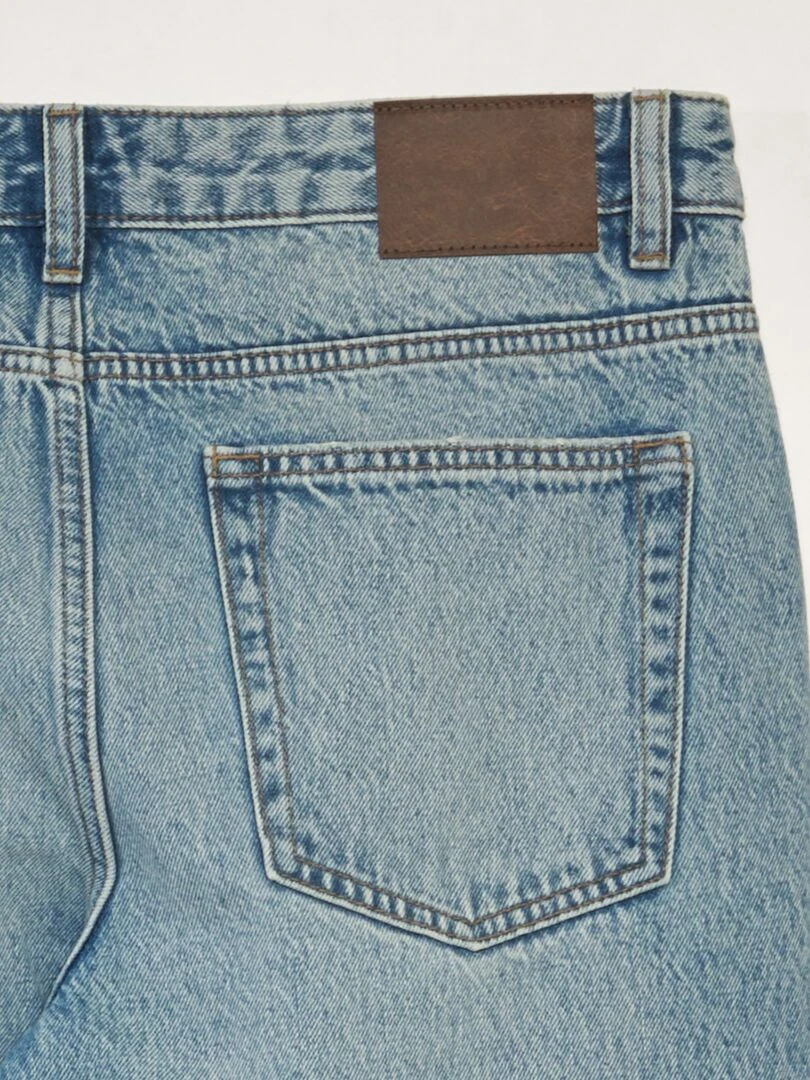 Jean droit à 5 poches   Bleu