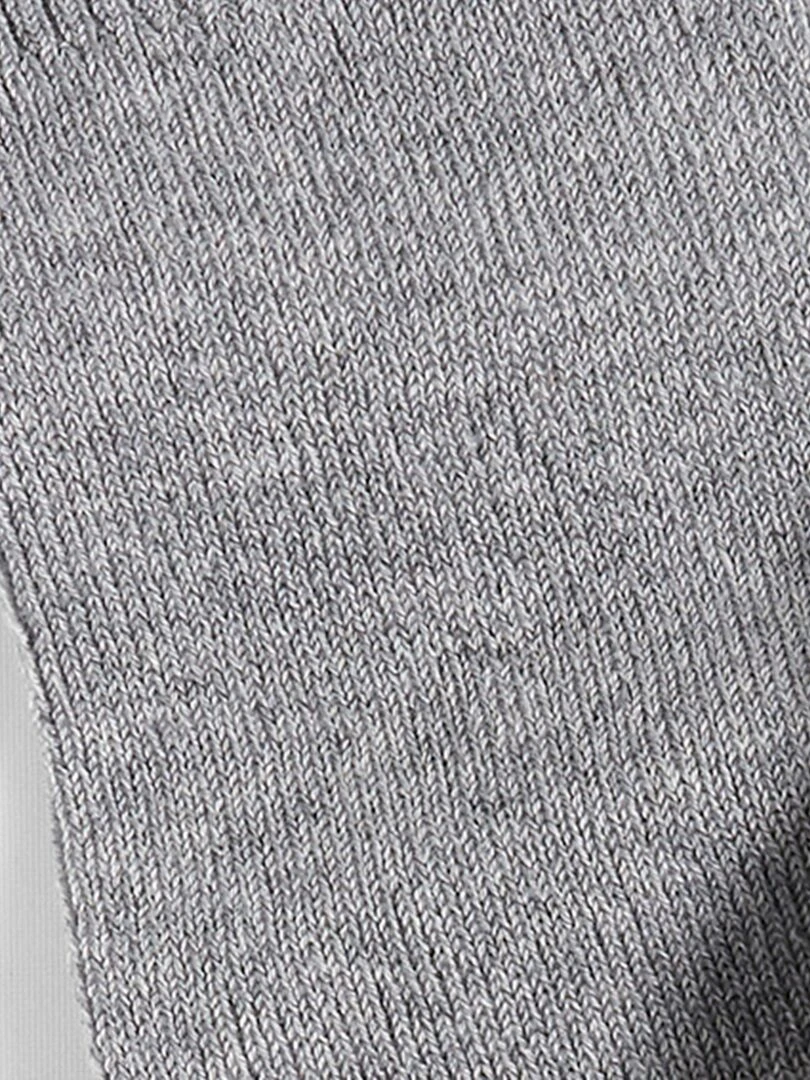 Chaussettes à base de fil d Écosse mélangé   Damart   Gris chiné