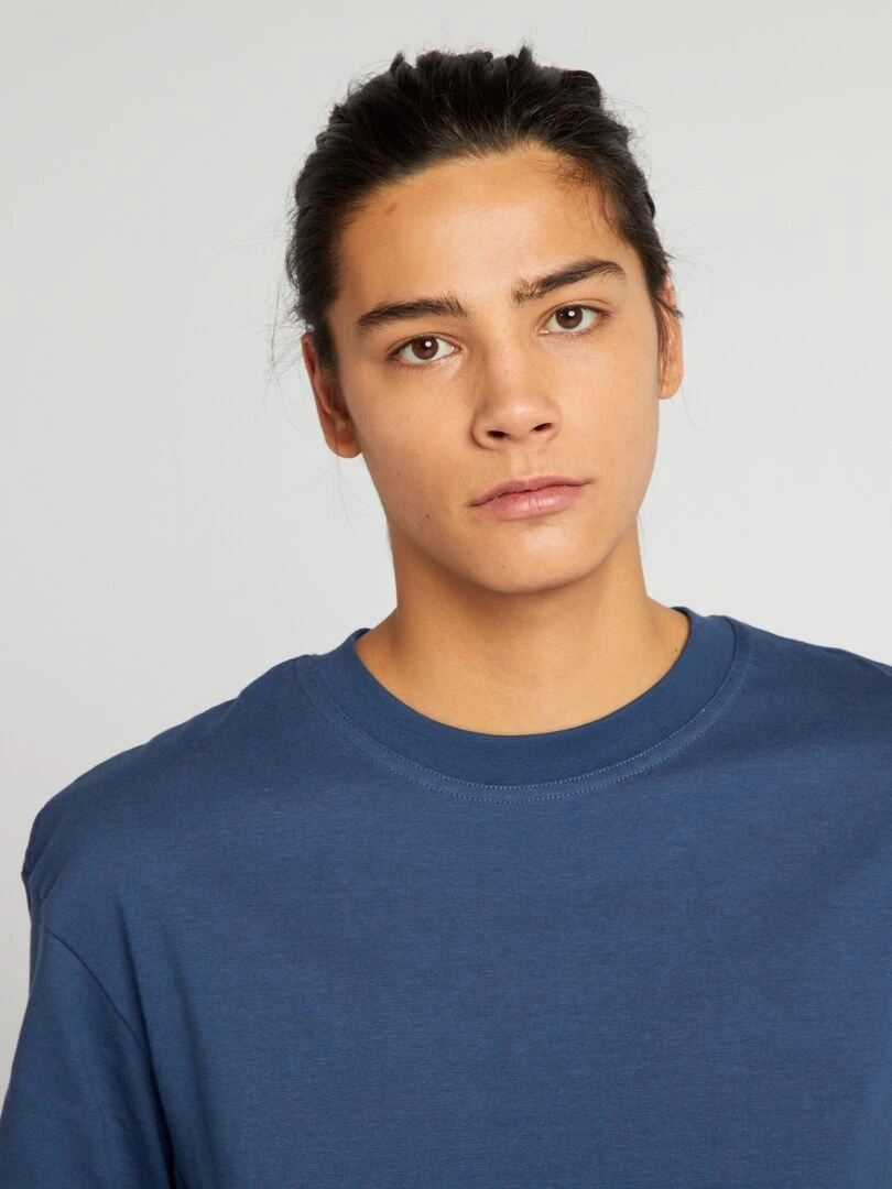 Tee shirt 'Nirvana' à manches courtes   Bleu