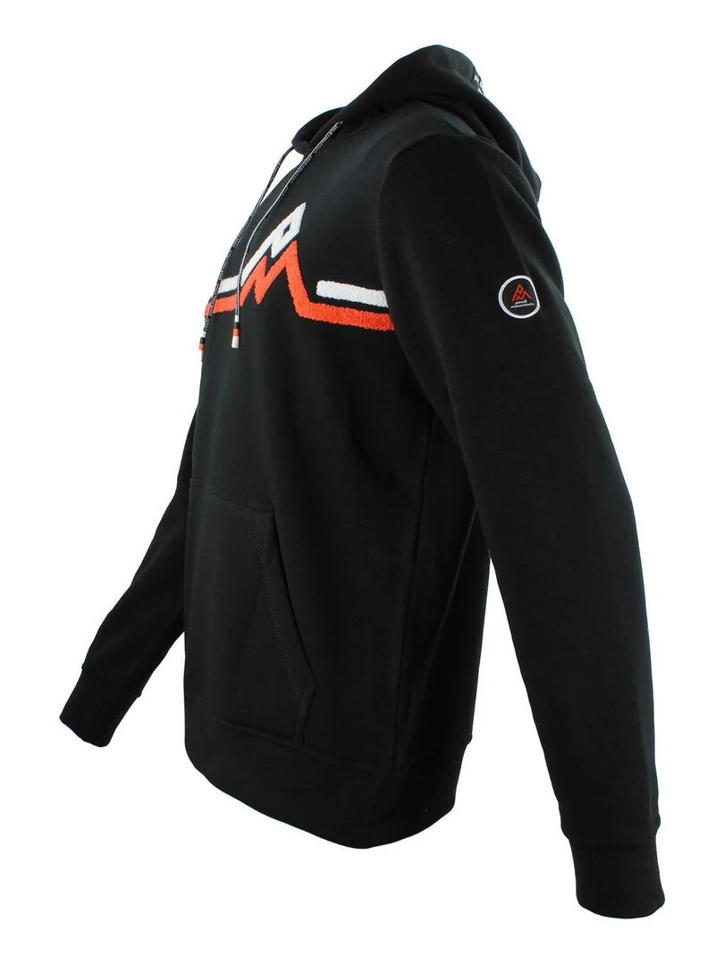 Sweat à capuche homme CORENTIN   PEAK MOUNTAIN   Noir Noir