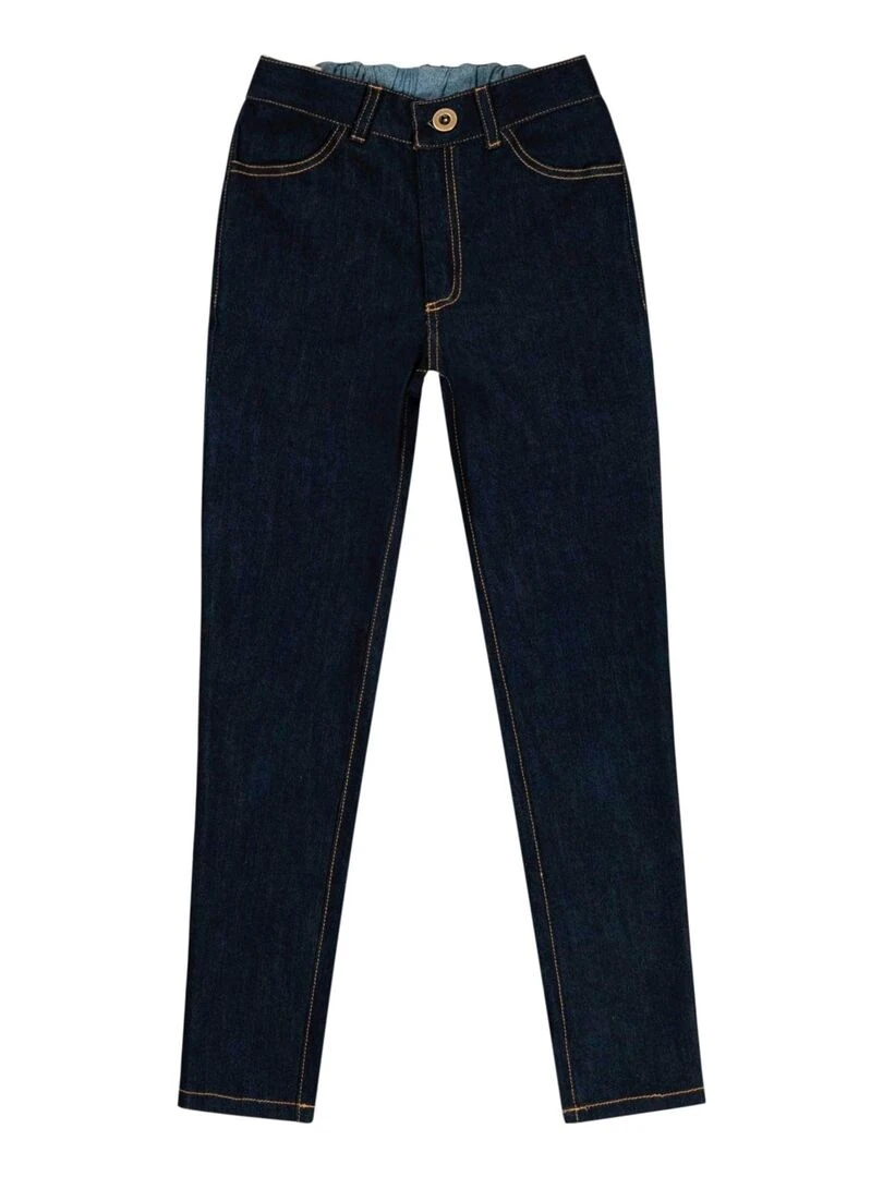 Jean Slim Extensible Garçon Denim Bleu Foncé MORGAN 'LA FAUTE A VOLTAIRE' Bleu foncé