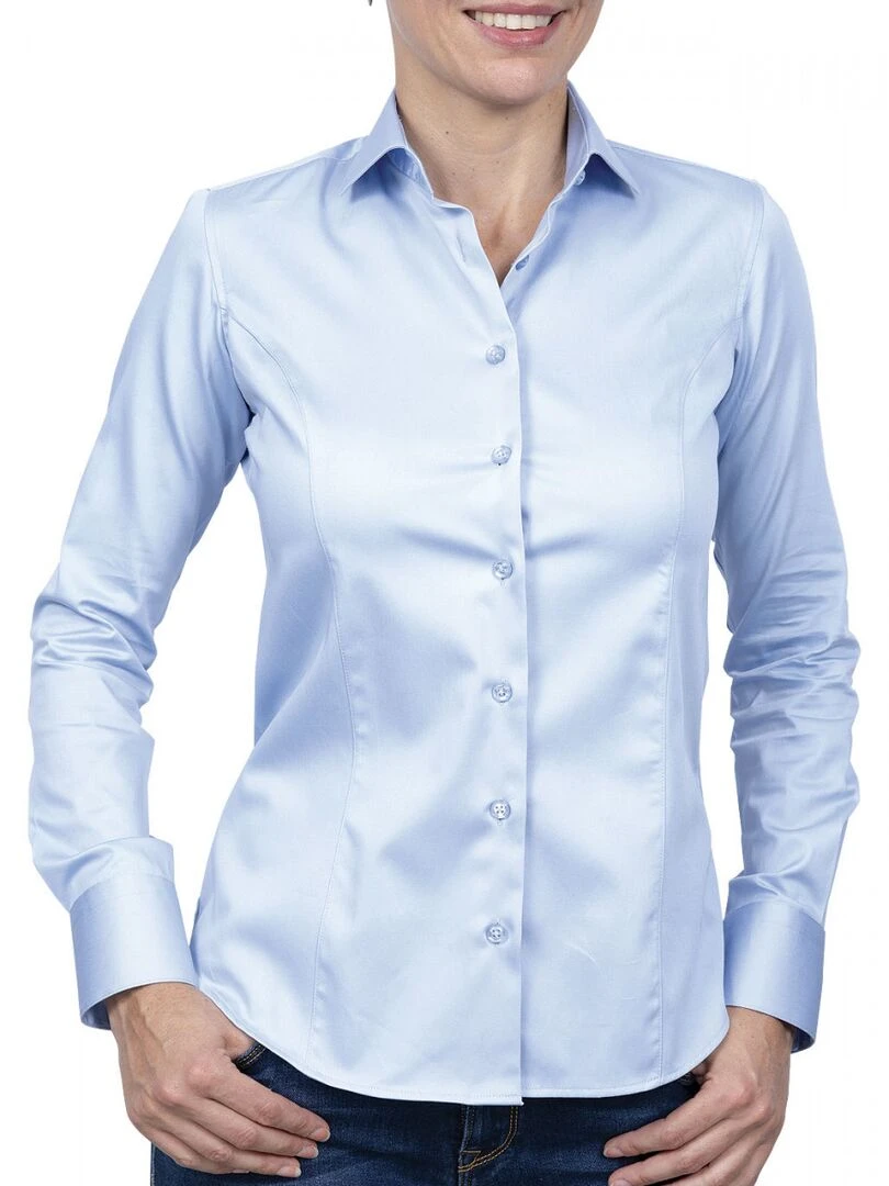 Chemise unie CORRIE Bleu