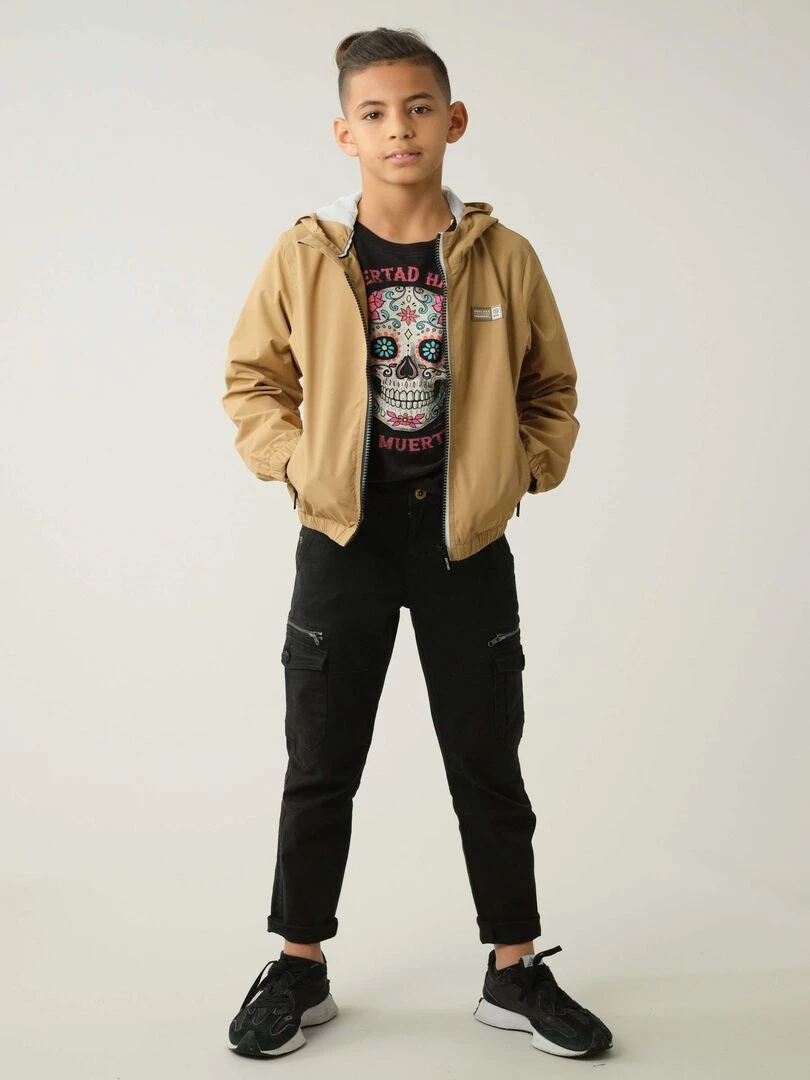 Blouson pour garçon 100 'Deeluxe' Marron caramel