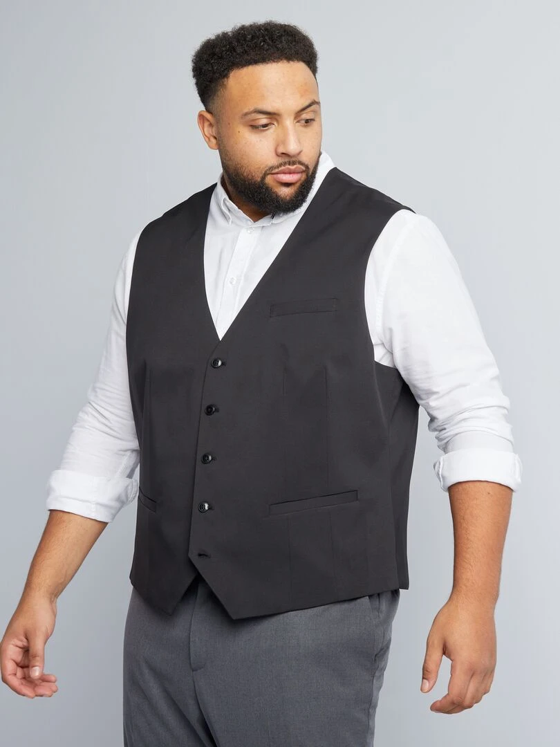 Gilet de costume slim noir