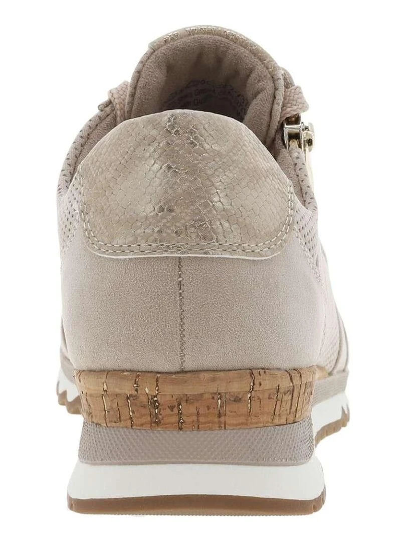 MARCO TOZZI   Baskets basses talon compensé   Beige