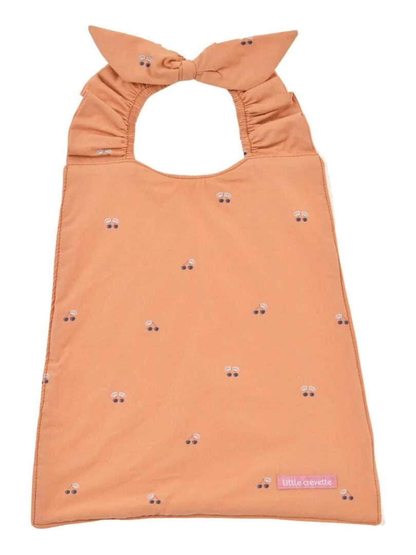 Bavoir élastiqué Griotte LITTLE CREVETTE Orange