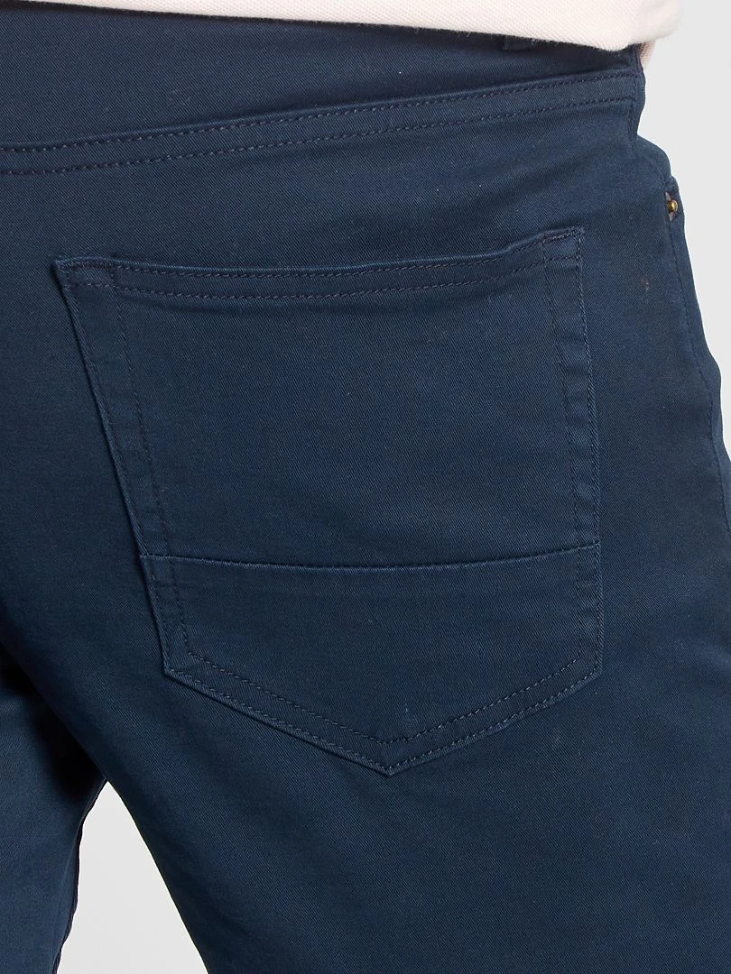 Jean slim 5 poches   L32   bleu marine