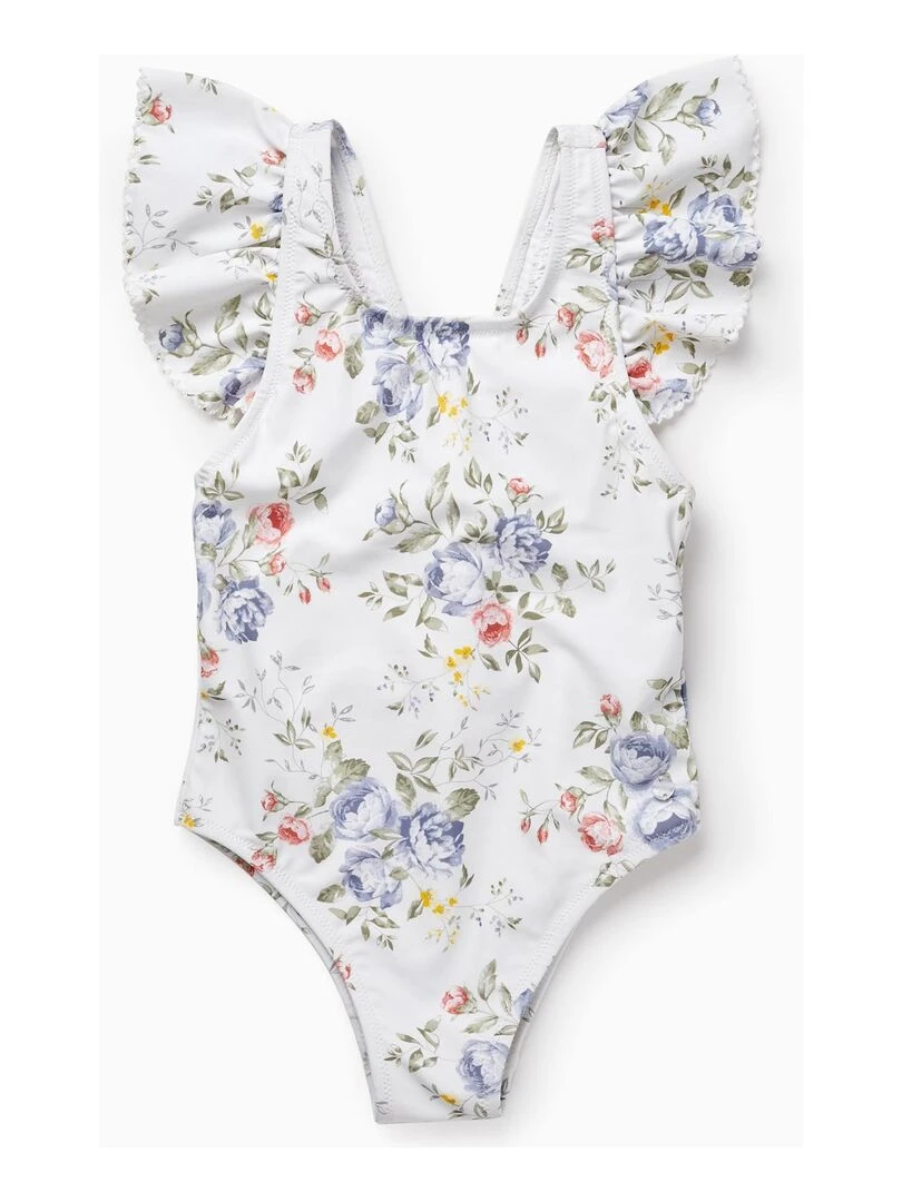 Maillot De Bain Avec Fleurs UPF 80 Pour Fille 'You&Me' BROTHERS&SISTERS Beige clair