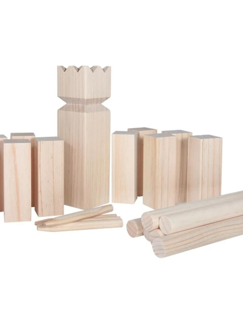 Jeu de construction en bois suédois Kubb 21 pièces   N/A
