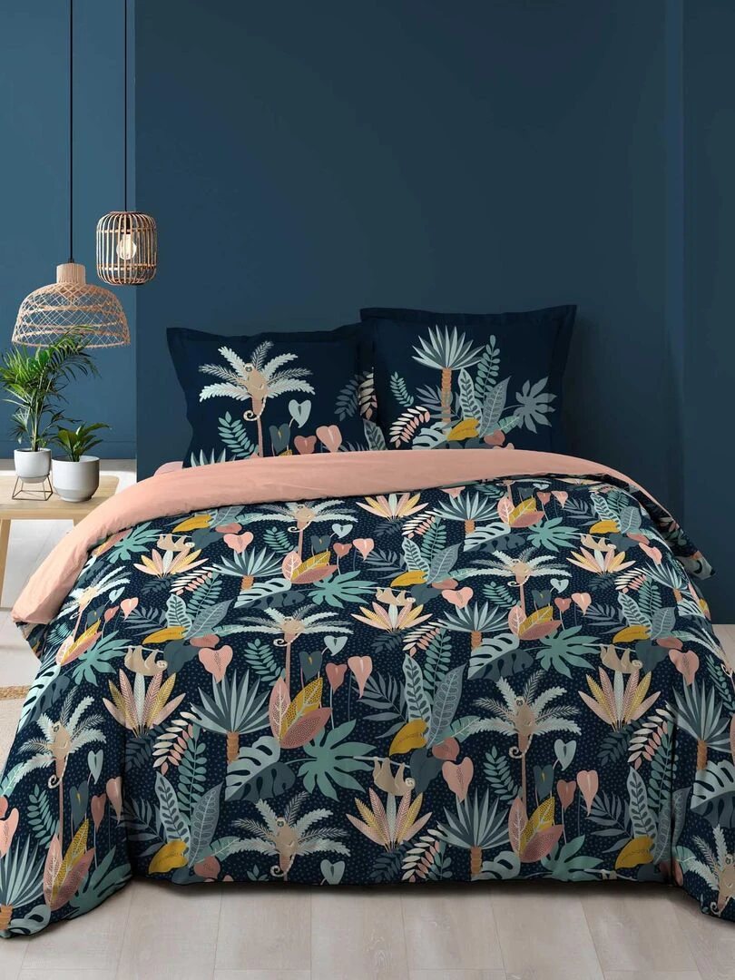 Parure Housse de couette + taie Collection Guinée Vert anis
