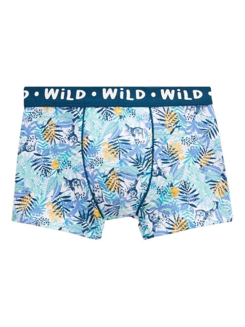 Lot de 2 boxers garçon Jungle Rhino   Bleu