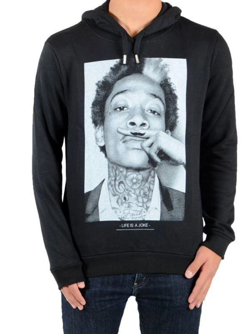 Sweat Little Eleven Paris Wizka2 HC Mixte Garcon  Fille  Noir   Noir