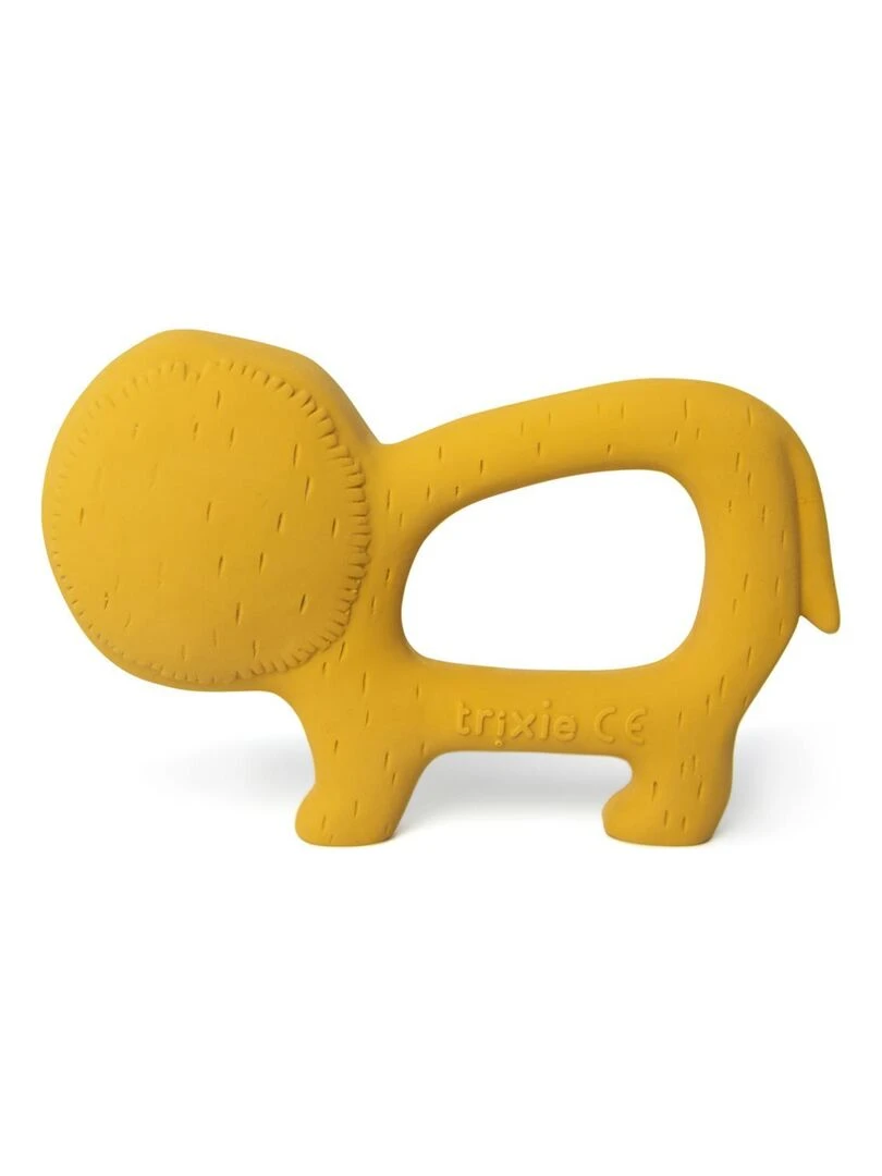 Jouet de prehension en caoutchouc naturel Mr Lion Jaune
