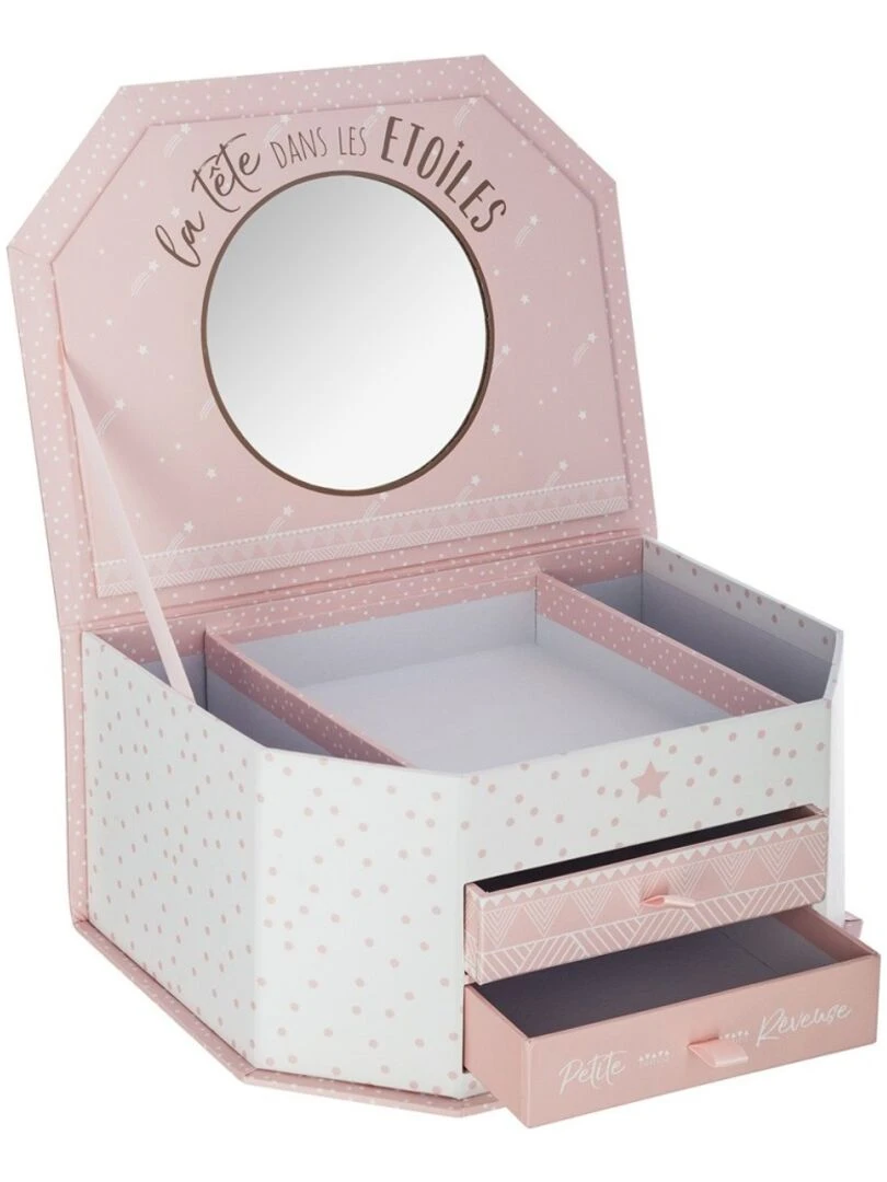 Boite à bijoux miroir Multicolore